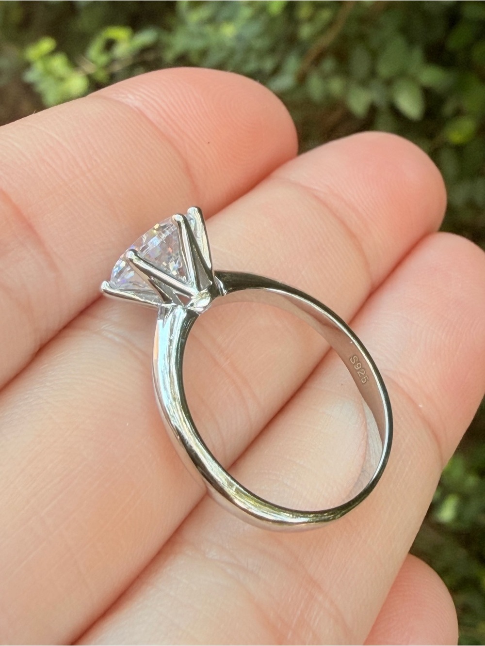New Ring! Sterling Silver Pink Cubic Zirconia Ring Size: 7; 7.5; 8 available - Picture 16 of 16